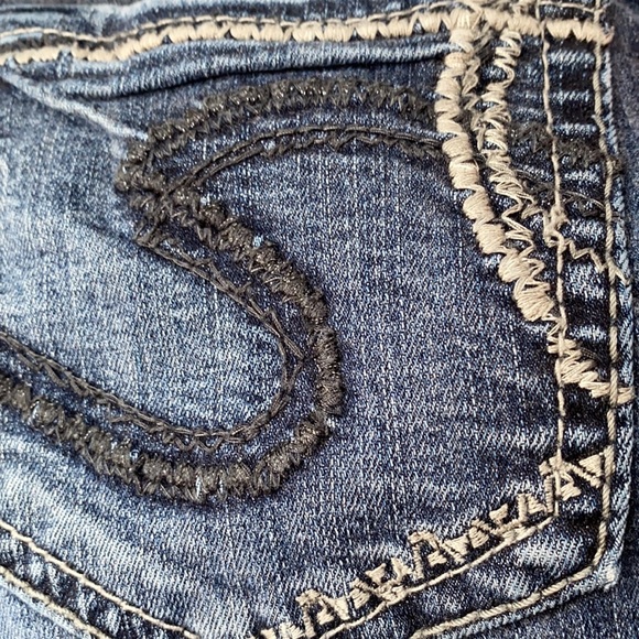 Silver Jeans Blue Aiko Mid Capri Jeans Size 28 - Picture 10 of 10